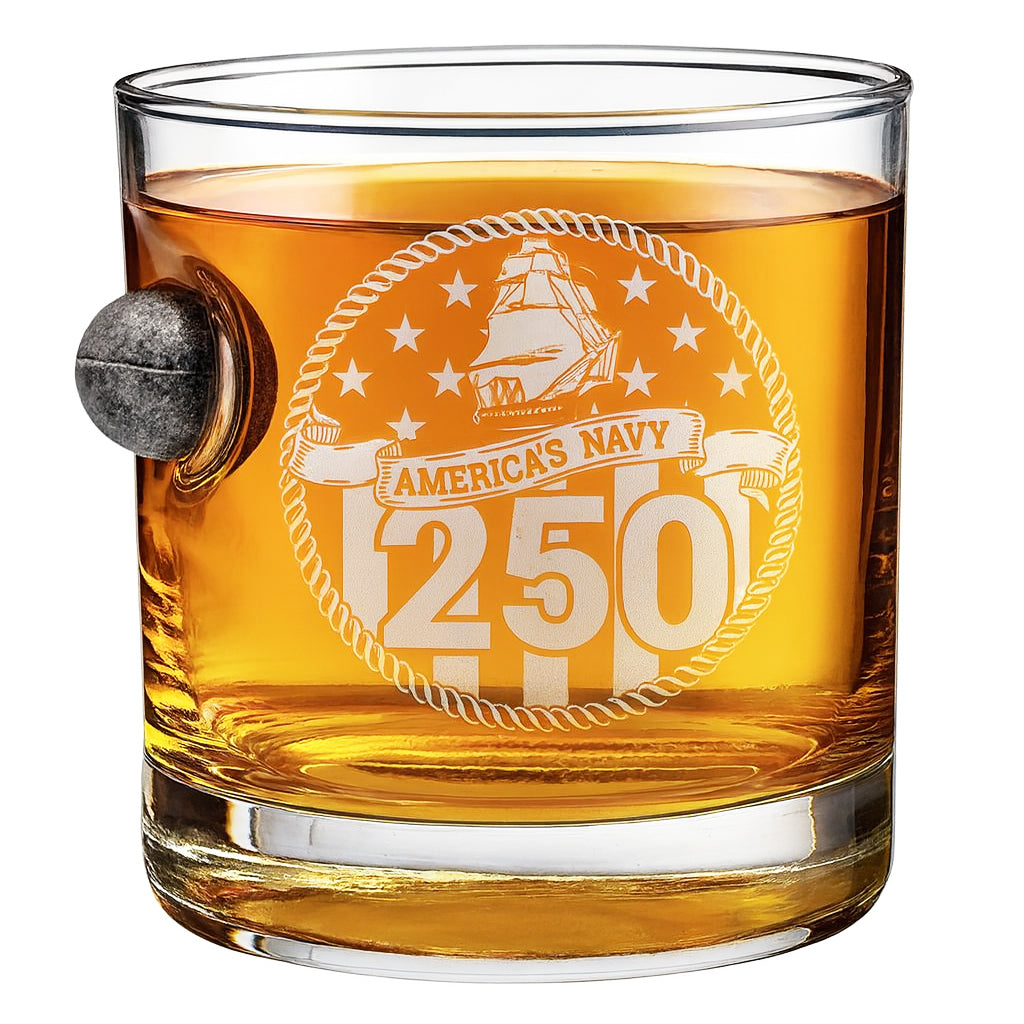 America's 250th Anniversary - Musket Ball Whiskey Glass