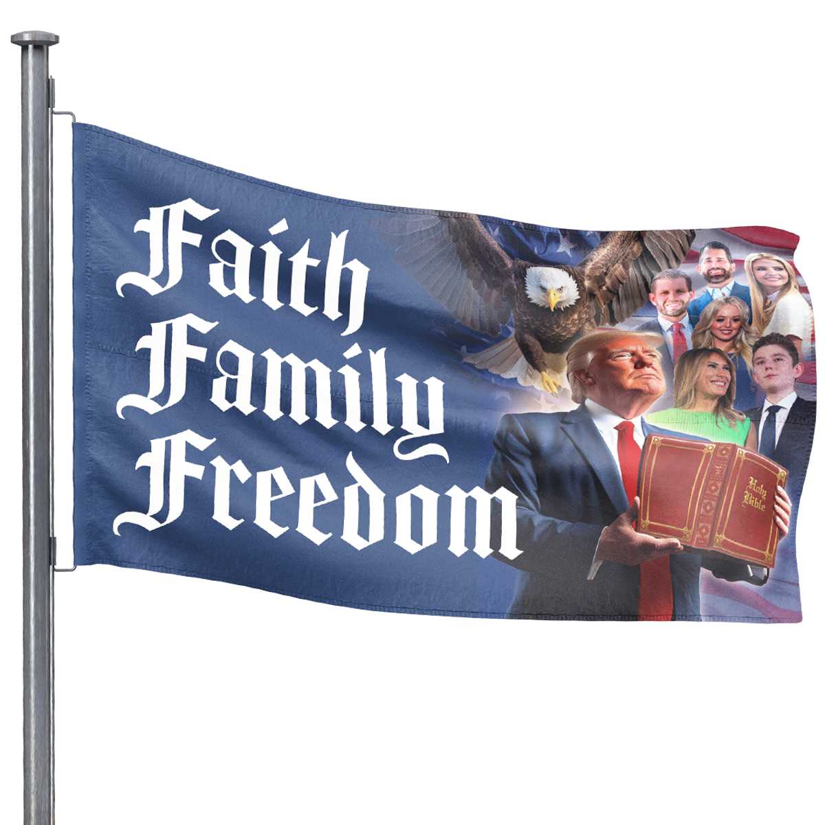 Faith Family Freedom Trump Flag