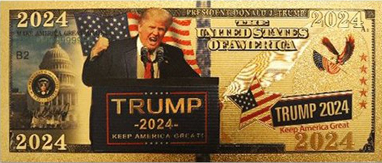 Collectible Golden Trump Bills Set - Proud Patriots