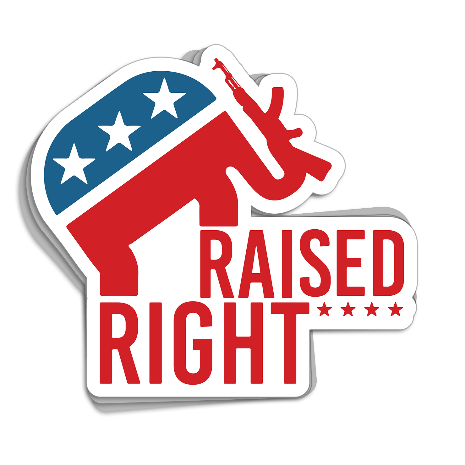 Raised Right - Decal - Proud Patriots