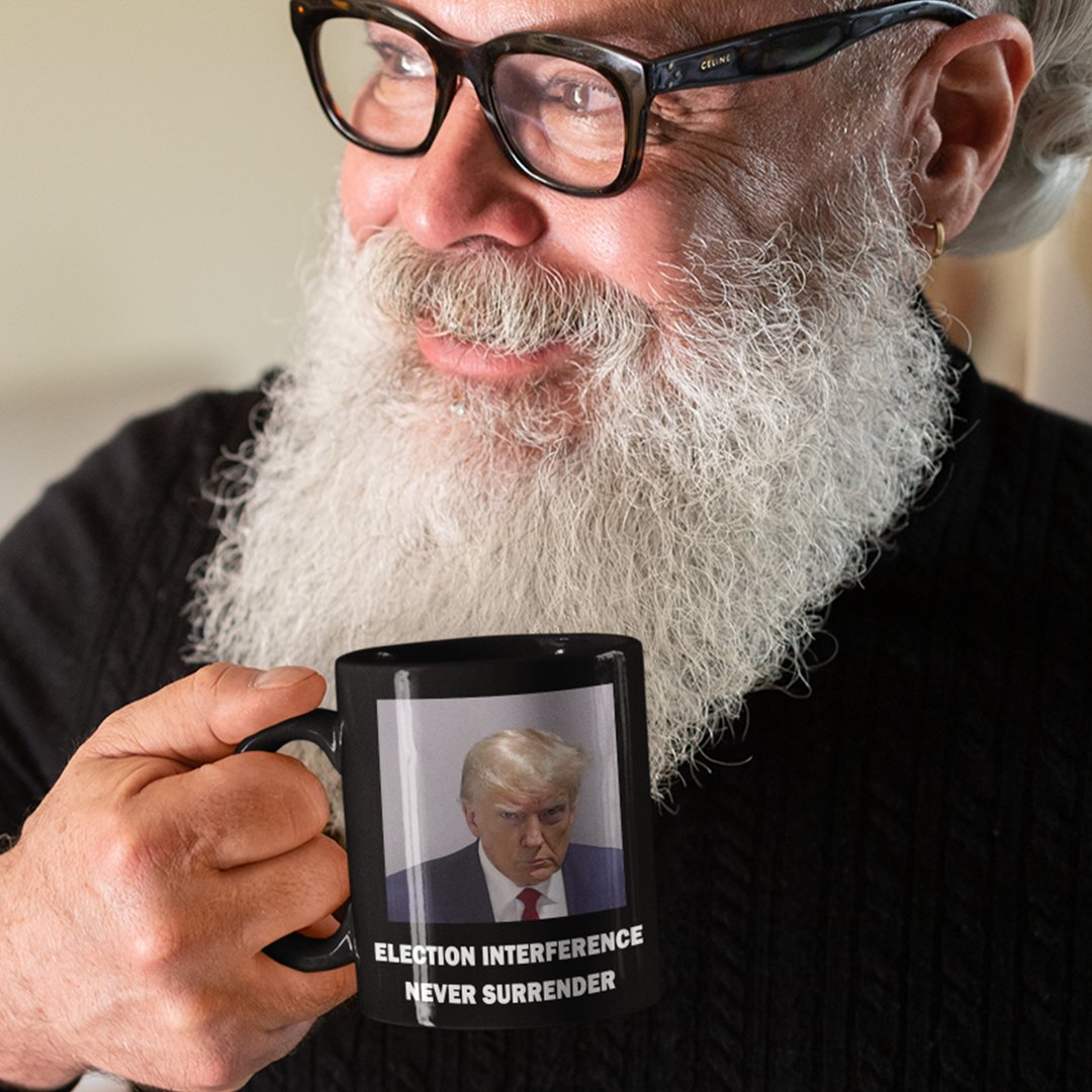 Trump Mugshot Mug Black - Proud Patriots