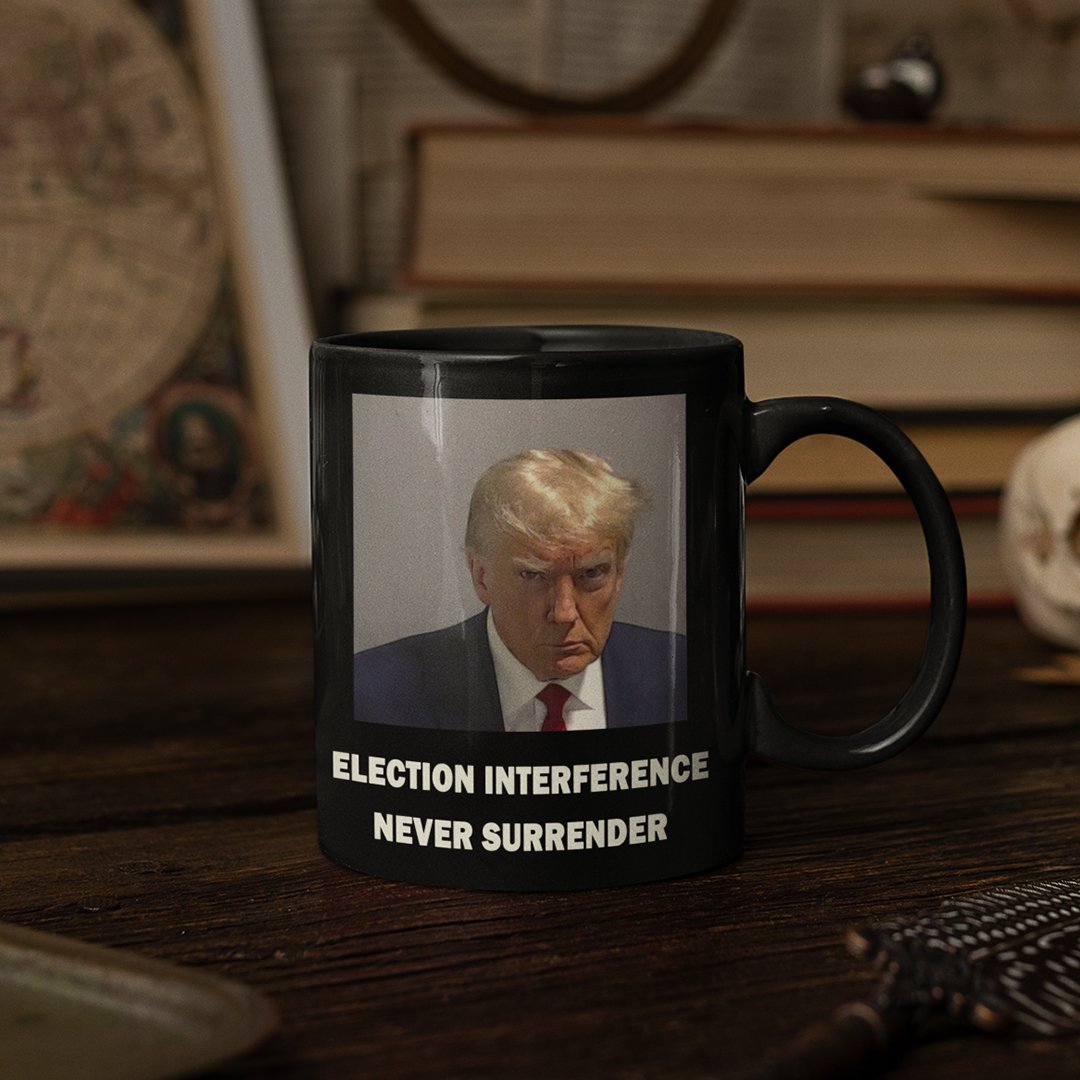 Trump Mugshot Mug Black - Proud Patriots