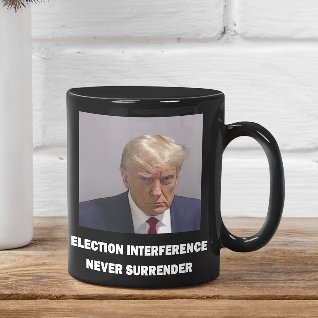 Trump Mugshot Mug Black - Proud Patriots