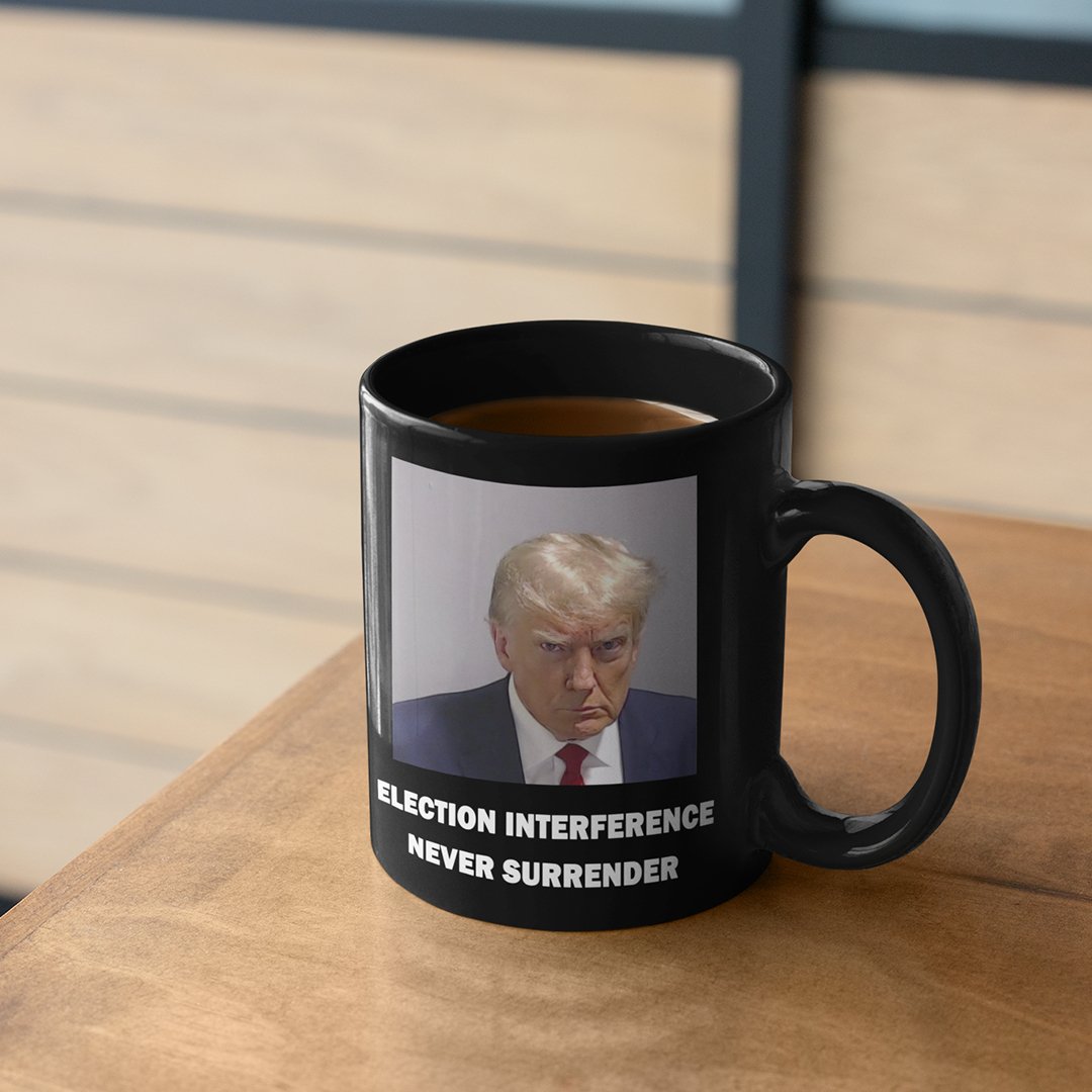 Trump Mugshot Mug Black - Proud Patriots