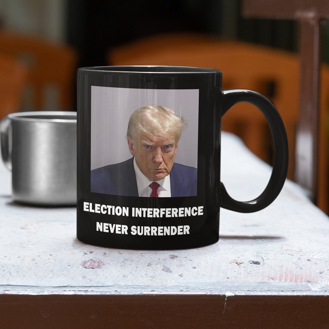 Trump Mugshot Mug Black - Proud Patriots