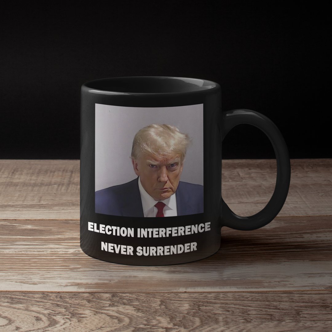 Trump Mugshot Mug Black - Proud Patriots