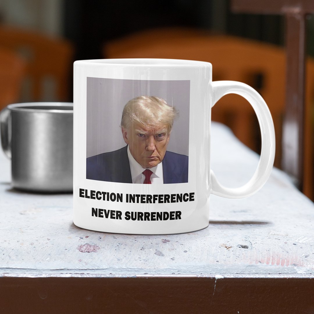 Trump Mugshot Mug White - Proud Patriots