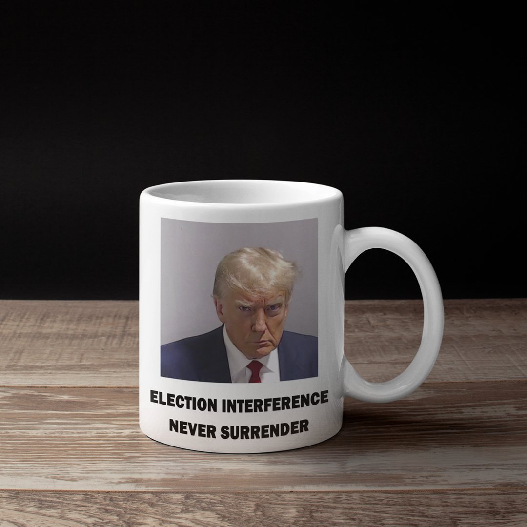 Trump Mugshot Mug White - Proud Patriots