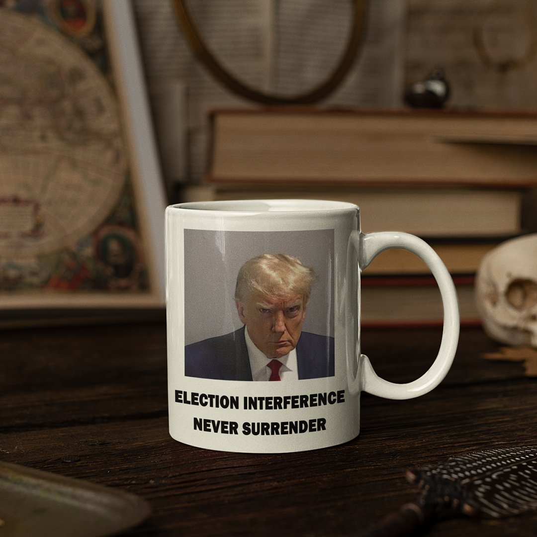 Trump Mugshot Mug White - Proud Patriots