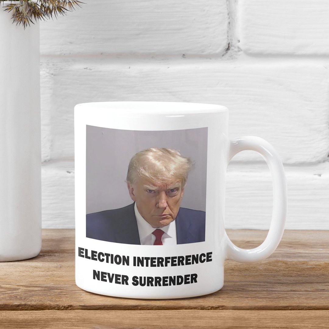 Trump Mugshot Mug White - Proud Patriots