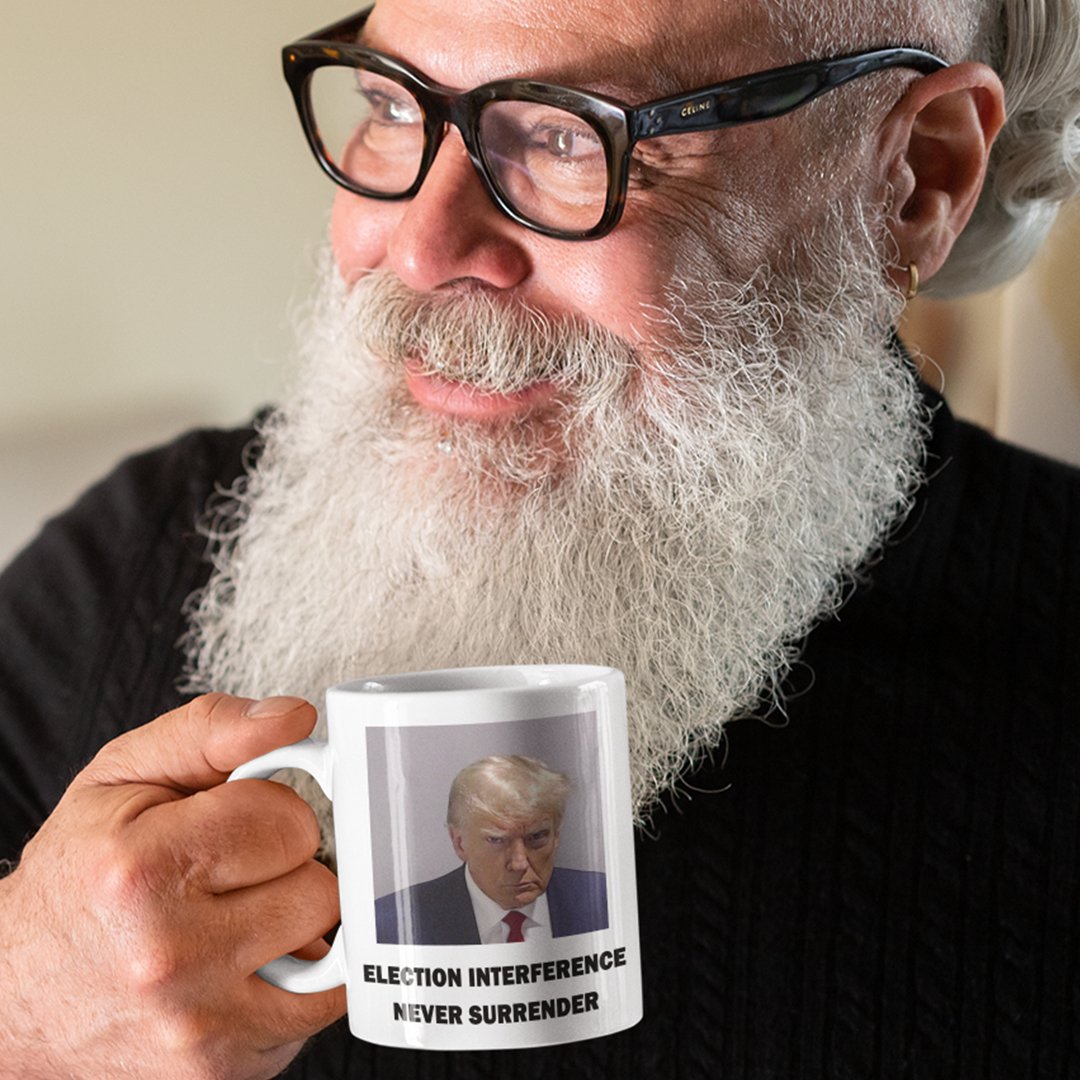 Trump Mugshot Mug White - Proud Patriots