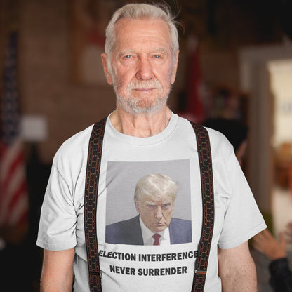 Trump Mugshot Shirt White - Proud Patriots
