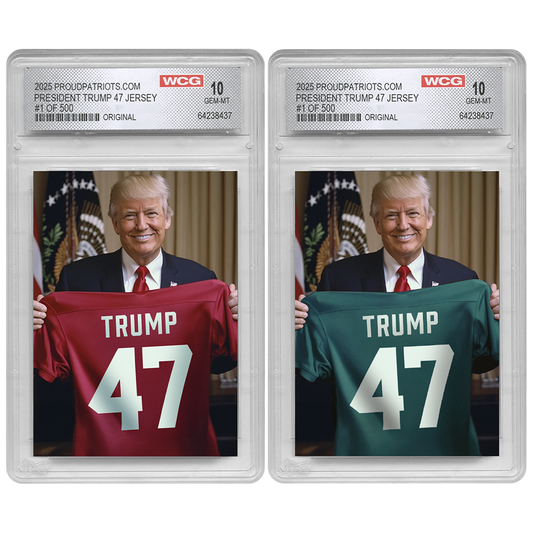 President Trump Championship Game 59 Trading Card | Original | Only 500 Available | Individually Numbered | Graded GEM-MT 10