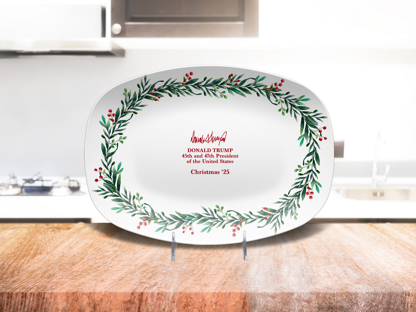Christmas Wreath Platter