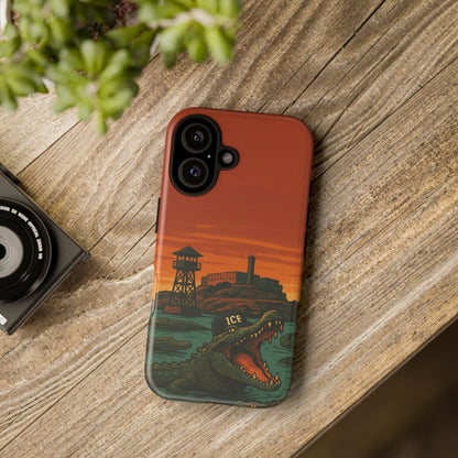 Alligator Alcatraz Hard Shell Tough Phone Case