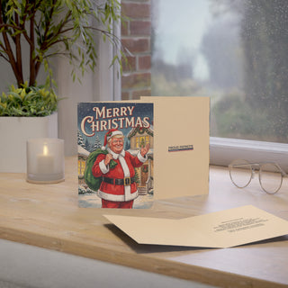 "Merry Christmas!" Trump Santa Christmas Cards (1, 10, 30, and 50pcs)