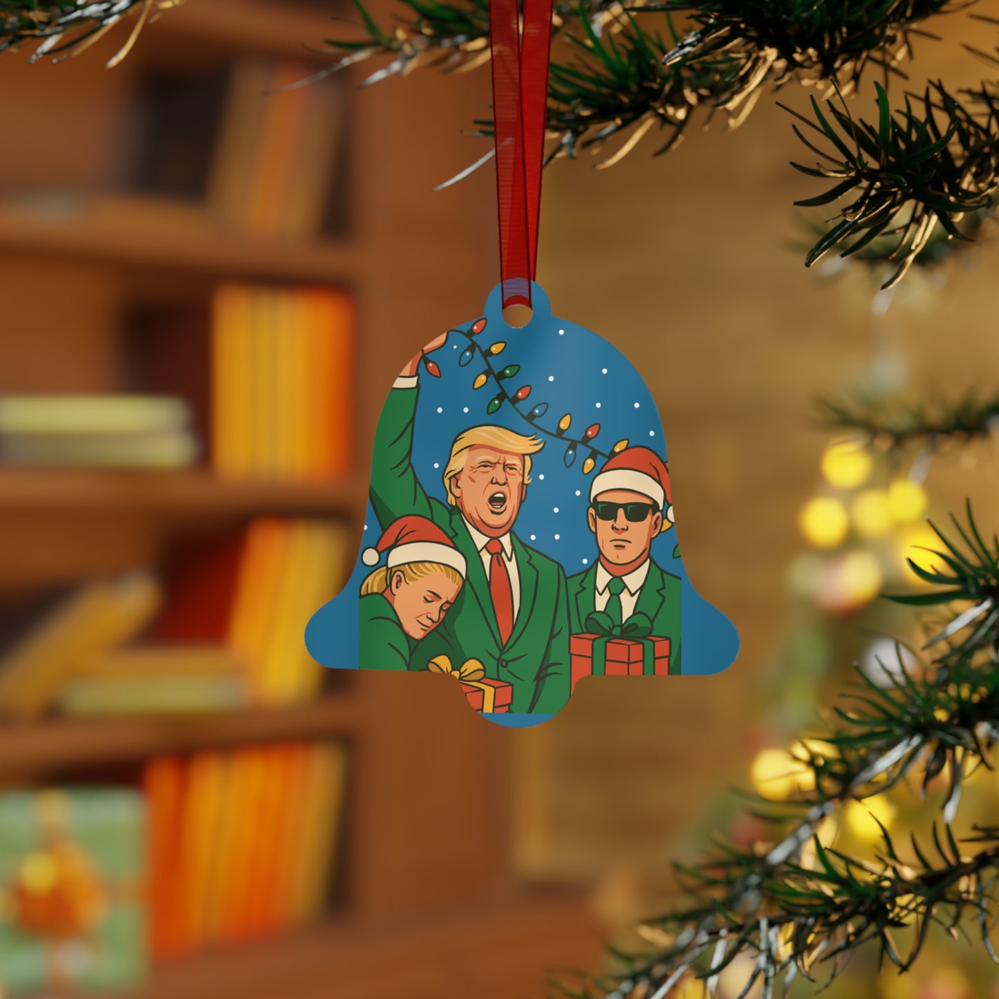 Famous Fight Pose Christmas Tree Ornament