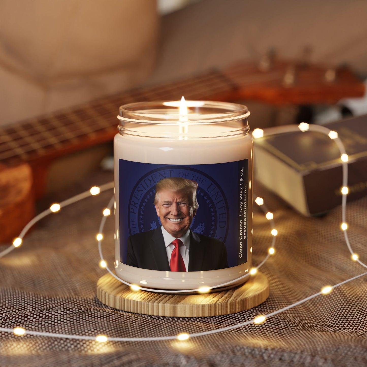 President Trump Portrait Scented Soy Candle, 9oz