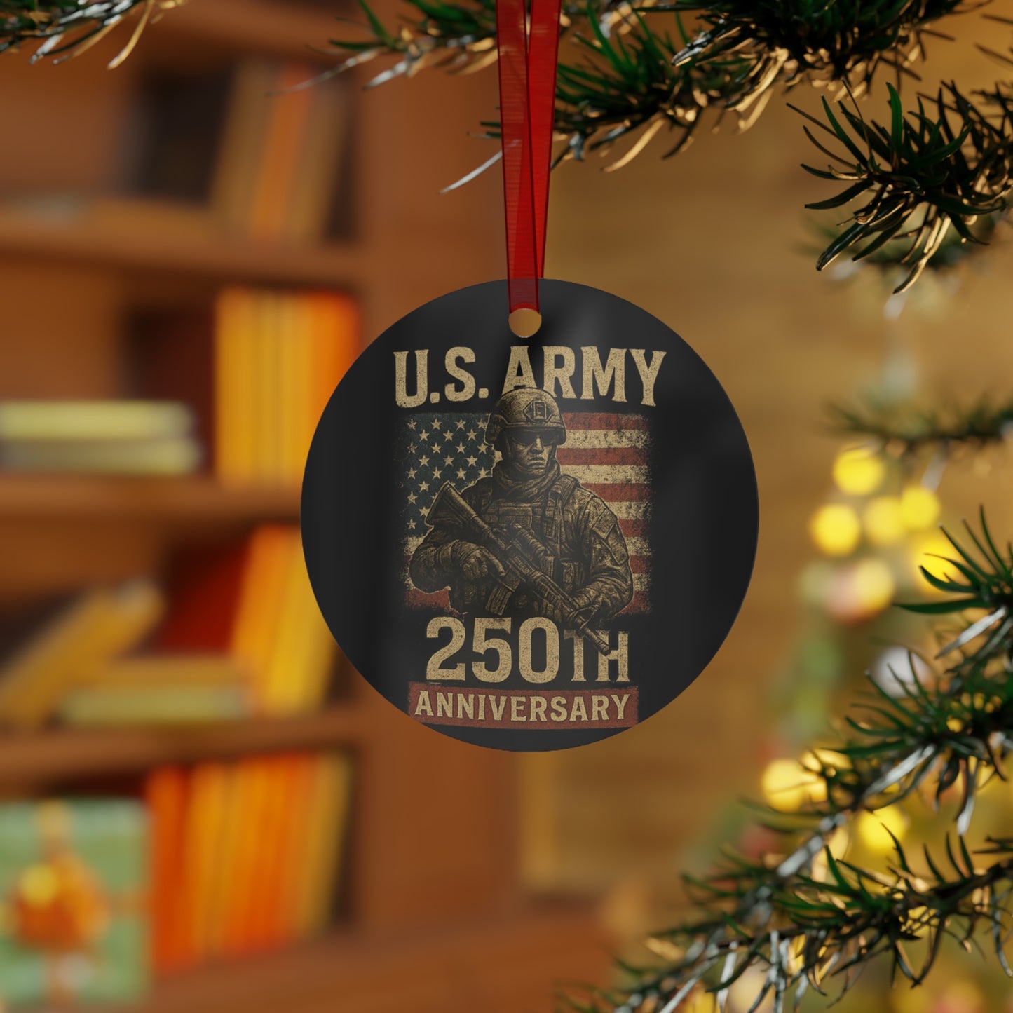 Army 250th Anniversary Christmas Tree Ornament