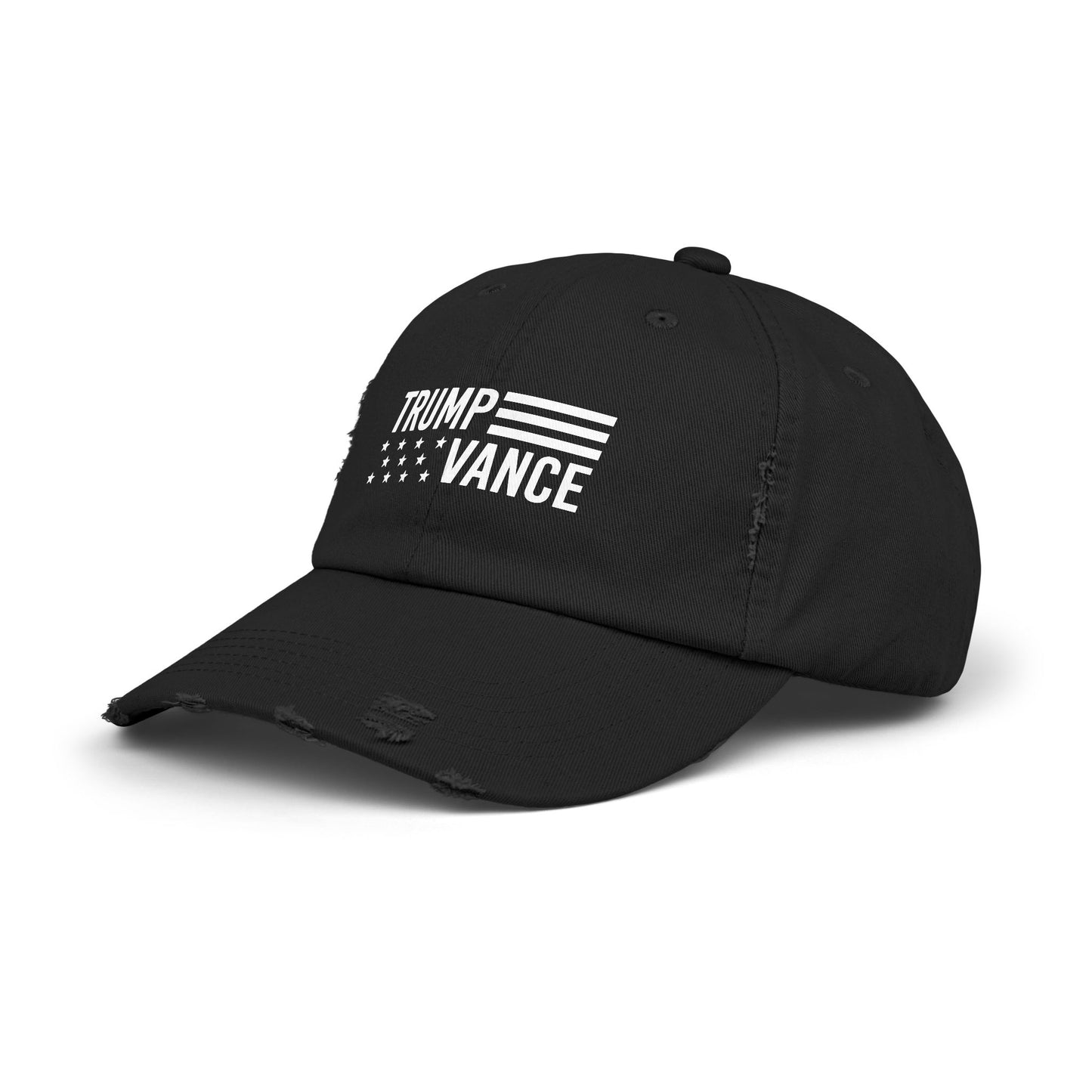 Trump Vance Flag Distressed Cap