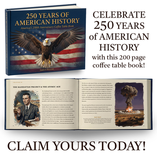 250 Years of American History: America's 250th Anniversary Coffee Table Book (200 Pages)