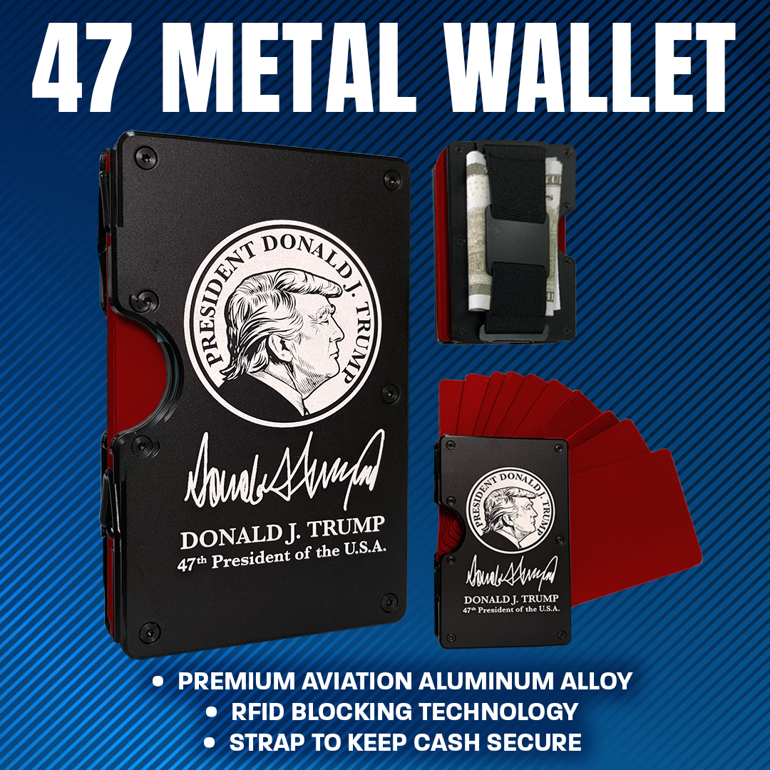 Presidential Wallet – 47th Edition Minimalist RFID Wallet (Pre-order Expected to Ship in July, 2025)