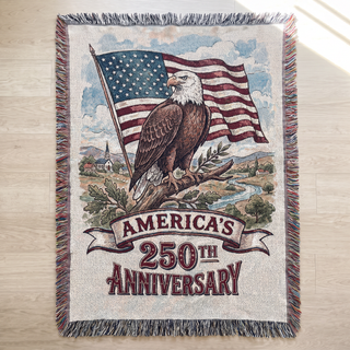 America's 250th Anniversary Woven Blanket