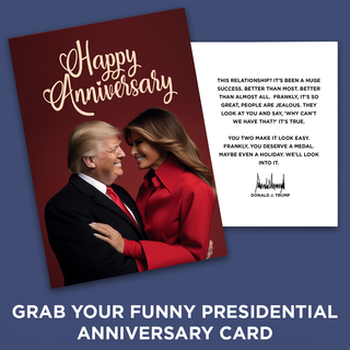 Happy Anniversary - Donald and Melania Trump Anniversary Card