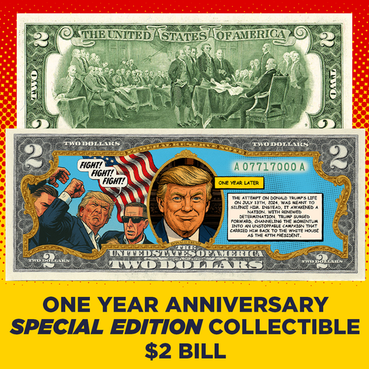 Fight Fight Fight $2 Bill - One Year Anniversary Special Edition