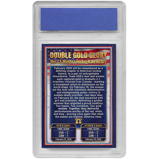 USA Hockey Double Gold Glory - Hybrid Men's & Women's Hockey - Professionally Graded Card (Only 2,026 Available)