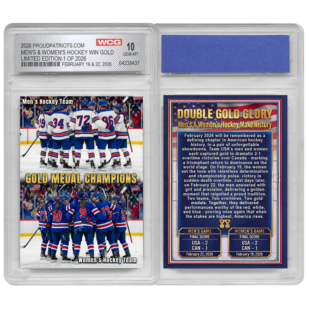 USA Hockey Double Gold Glory - Hybrid Men's & Women's Hockey