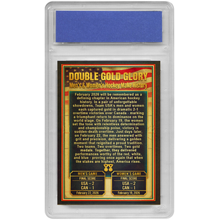 [Gold Variant] USA Hockey Double Gold Glory - Hybrid Men's & Women's Hockey - Professionally Graded Card (Only 250 Available)