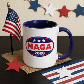 MAGA 2028 Patriotic Coffee Mug – 11oz & 15oz