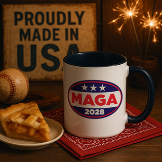 MAGA 2028 Patriotic Coffee Mug – 11oz & 15oz