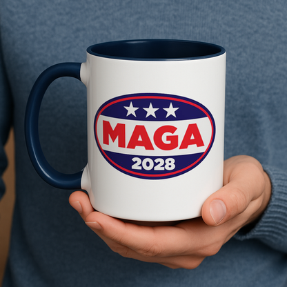MAGA 2028 Patriotic Coffee Mug – 11oz & 15oz