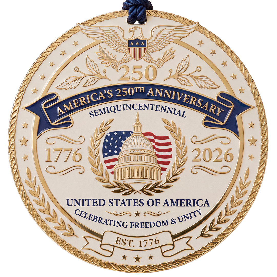 America's 250th Anniversary Christmas Ornament (Pre-Order Expected To Ship in October)