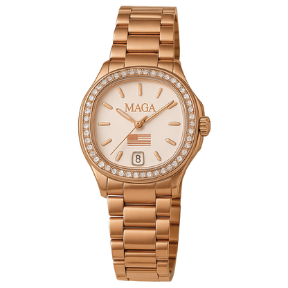 Rose Gold MAGA Watch (Pre Order Expected to Deliver in December before Christmas)