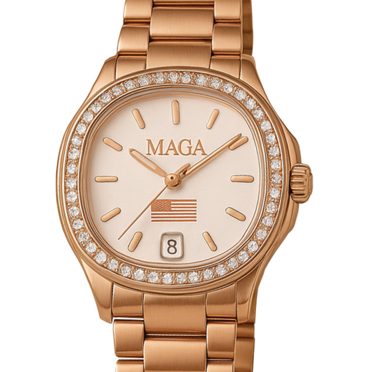 Rose Gold MAGA Watch (Pre Order Expected to Deliver in December before Christmas)