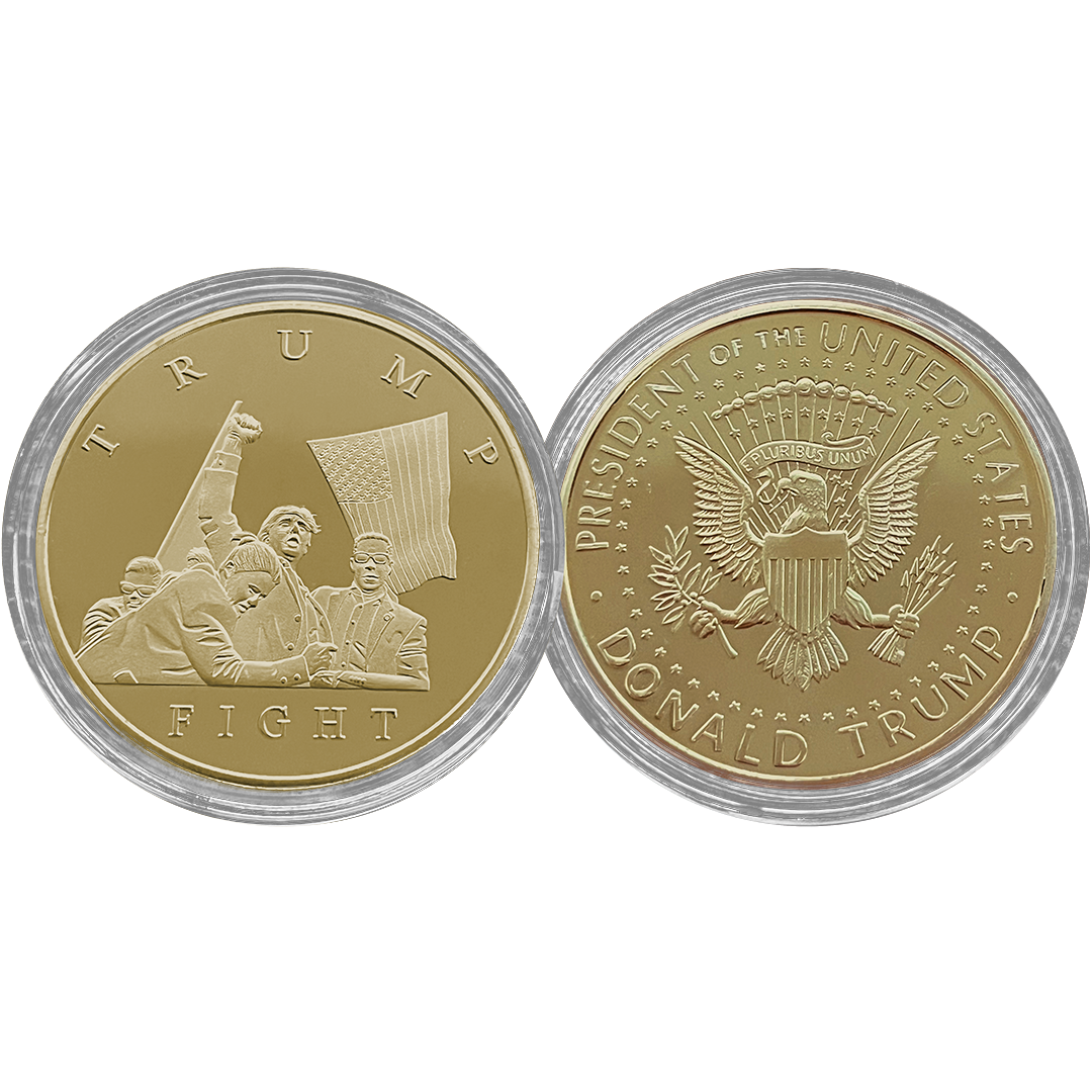 Trump Fighting For America Gold Coin