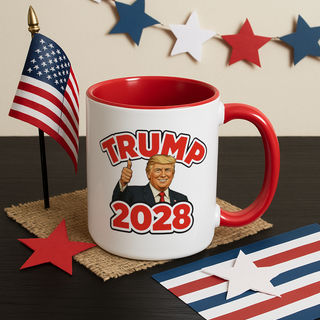 Trump 2028 “Thumbs Up” Mug – 11oz & 15oz