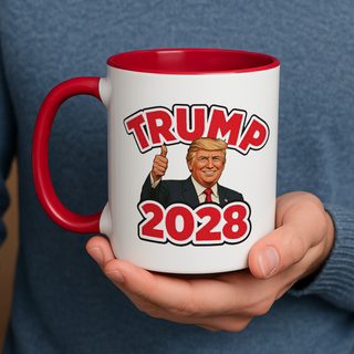 Trump 2028 “Thumbs Up” Mug – 11oz & 15oz