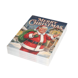 "Merry Christmas!" Trump Santa Christmas Cards (1, 10, 30, and 50pcs)