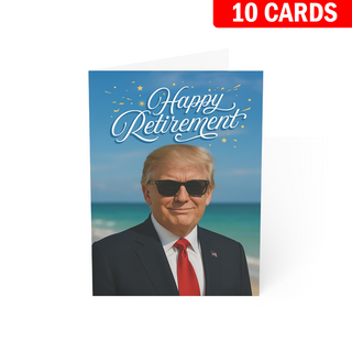 Happy Retirement - President Trump Retirement Card
