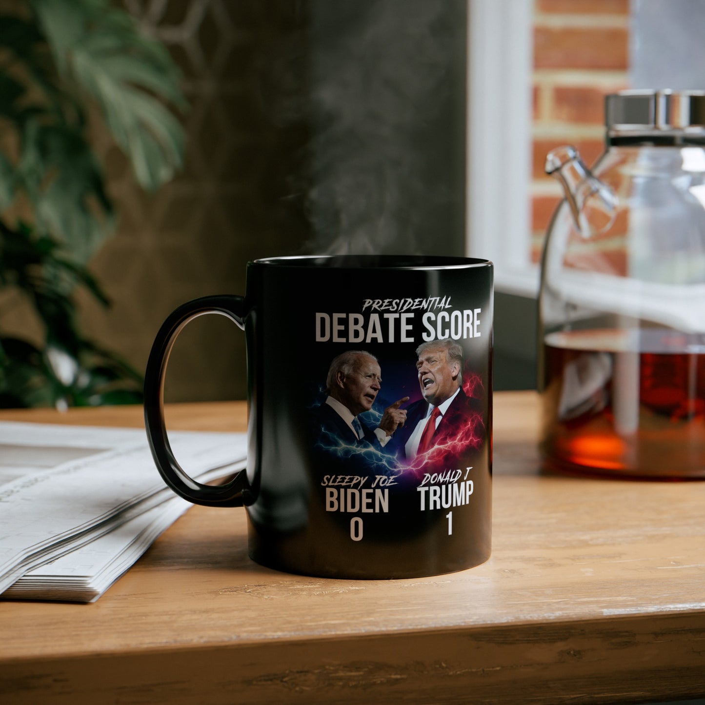 Presidential Debate Mug - Trump 1 .. Biden 0