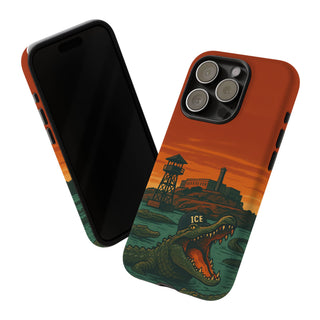 Alligator Alcatraz Hard Shell Tough Phone Case