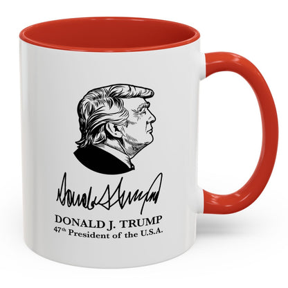 Donald J. Trump 47th President of the U.S.A. Accent Mug