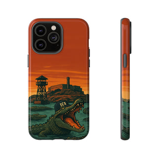 Alligator Alcatraz Hard Shell Tough Phone Case