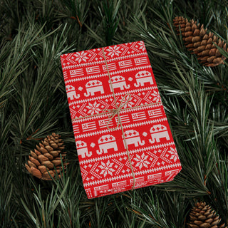 Republican Christmas Sweater Wrapping Paper