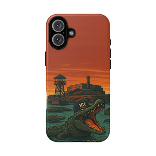 Alligator Alcatraz Hard Shell Tough Phone Case