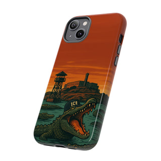 Alligator Alcatraz Hard Shell Tough Phone Case